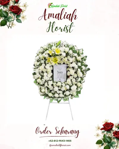 Krans Bunga Duka Cita di Sangkaragung